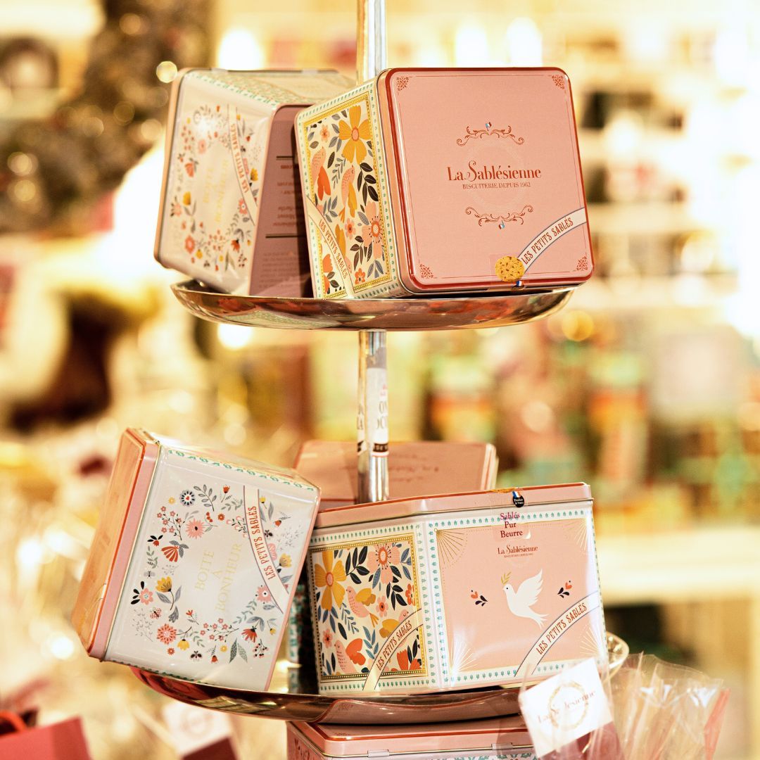 Σαμπλέ με κομματάκια σοκολάτας 300g σε μεταλλικό κουτί "Boite à bonheur"